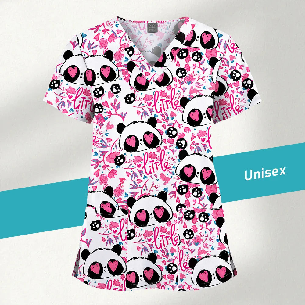 Jaleco Estampado Unissex – Uniforme para Clínica e Hospital