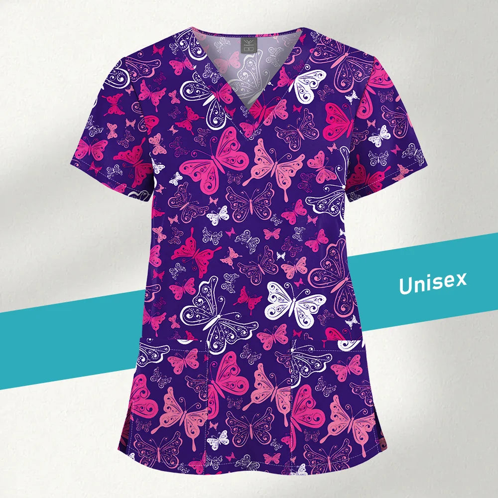 Jaleco Estampado Unissex – Uniforme para Clínica e Hospital