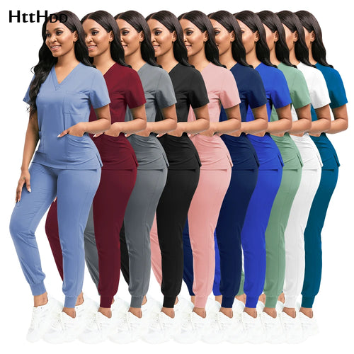 Conjunto de Uniforme (Scrubs) Unissex de Alta Qualidade