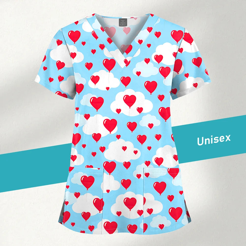 Jaleco Estampado Unissex – Uniforme para Clínica e Hospital