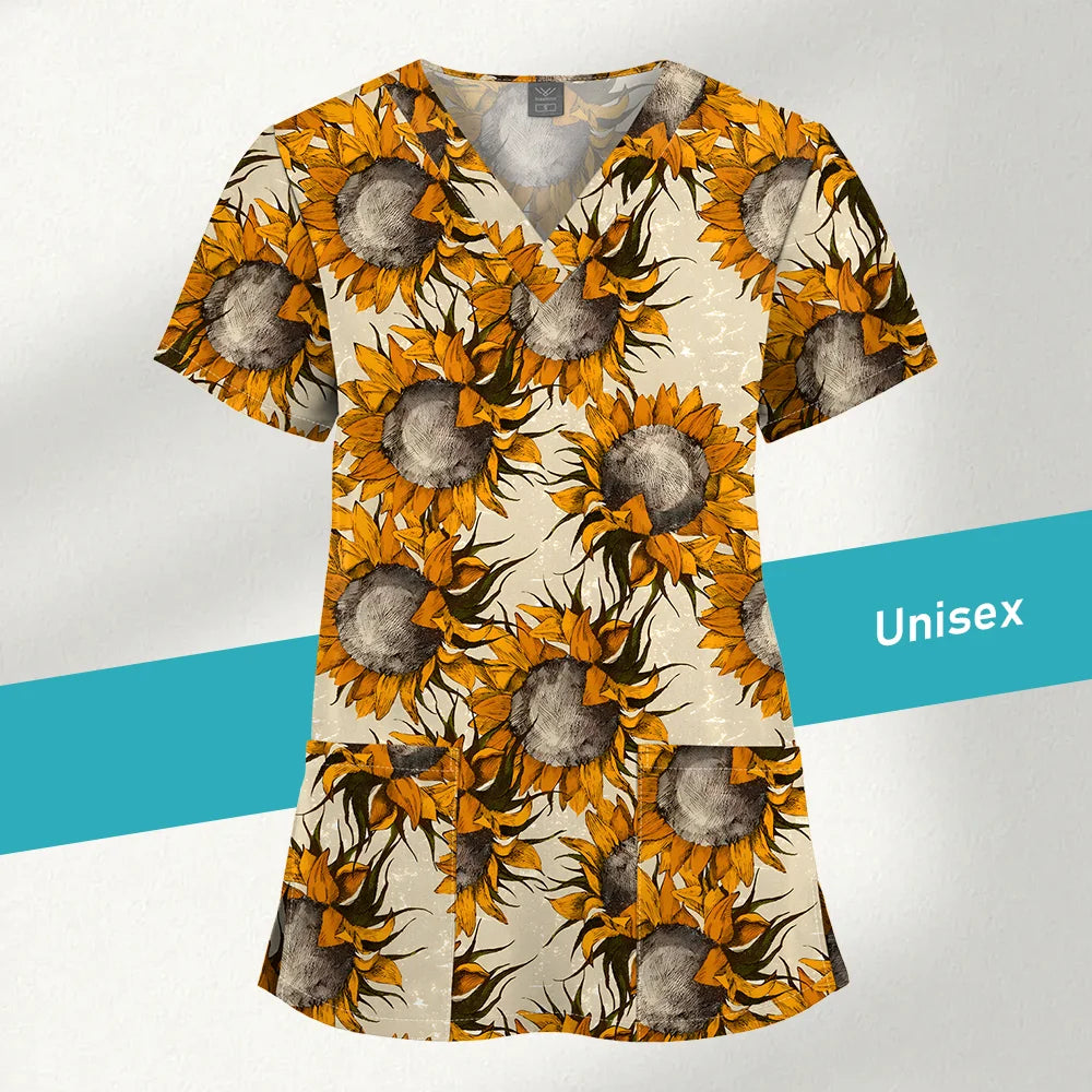 Jaleco Estampado Unissex – Uniforme para Clínica e Hospital