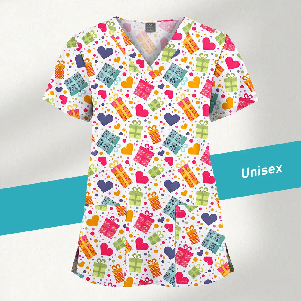 Jaleco Estampado Unissex – Uniforme para Clínica e Hospital