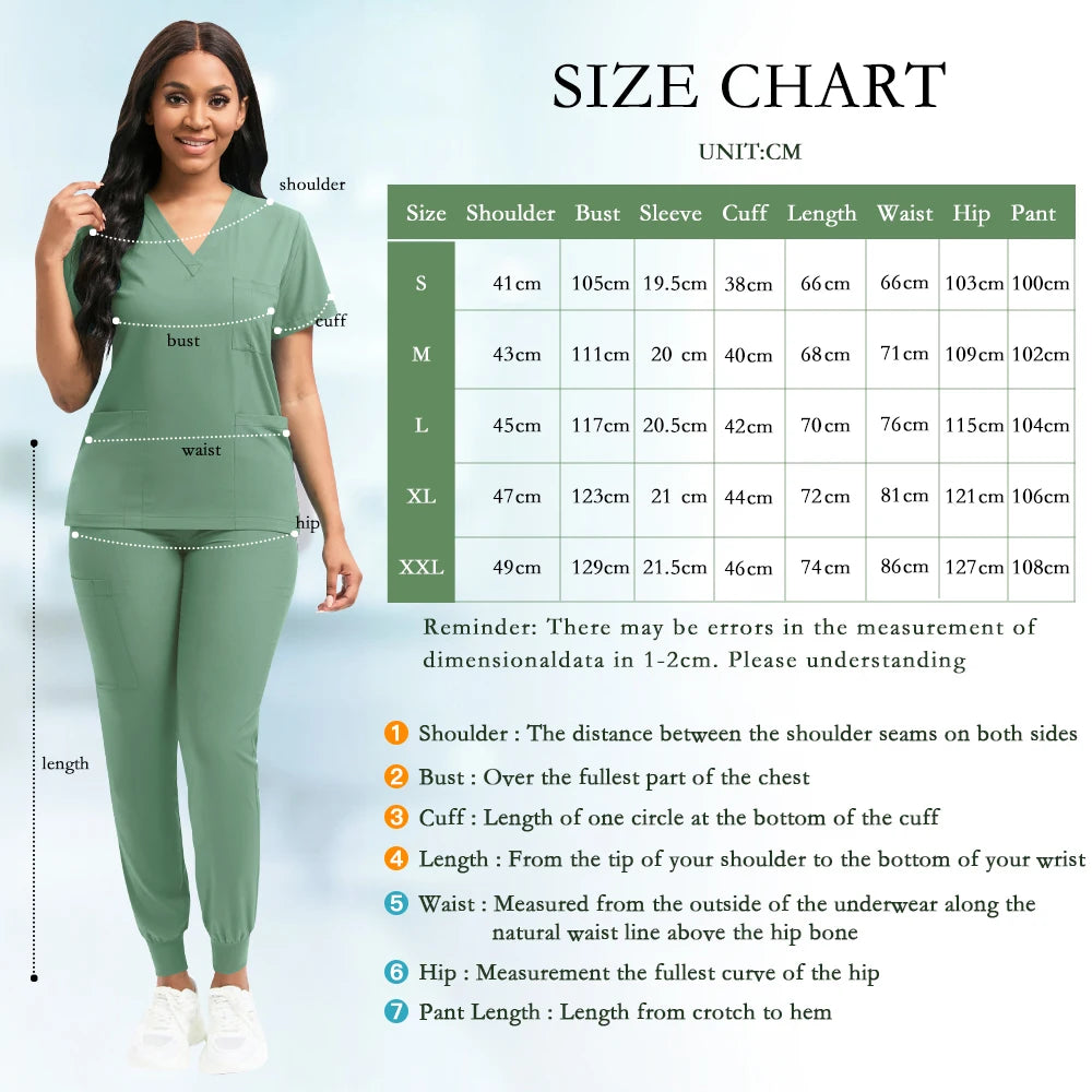 Conjunto de Uniforme (Scrubs) Unissex de Alta Qualidade