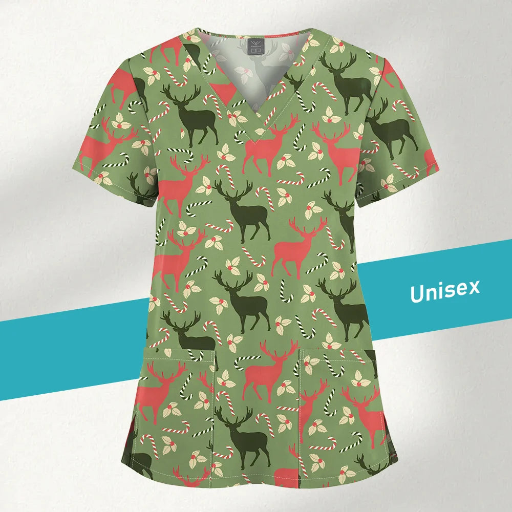 Jaleco Estampado Unissex – Uniforme para Clínica e Hospital
