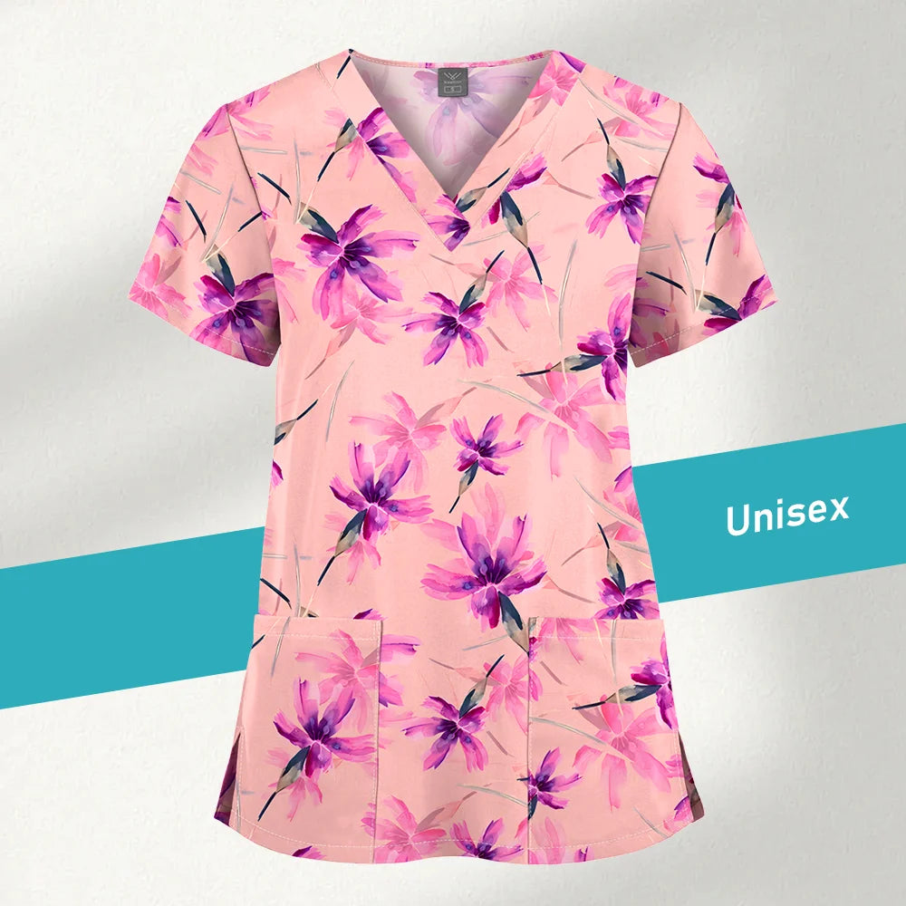 Jaleco Estampado Unissex – Uniforme para Clínica e Hospital