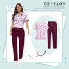 Conjunto Scrub Feminino Estampado – Uniforme Médico Colorido