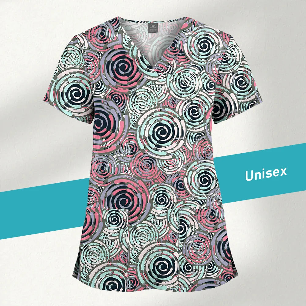 Jaleco Estampado Unissex – Uniforme para Clínica e Hospital